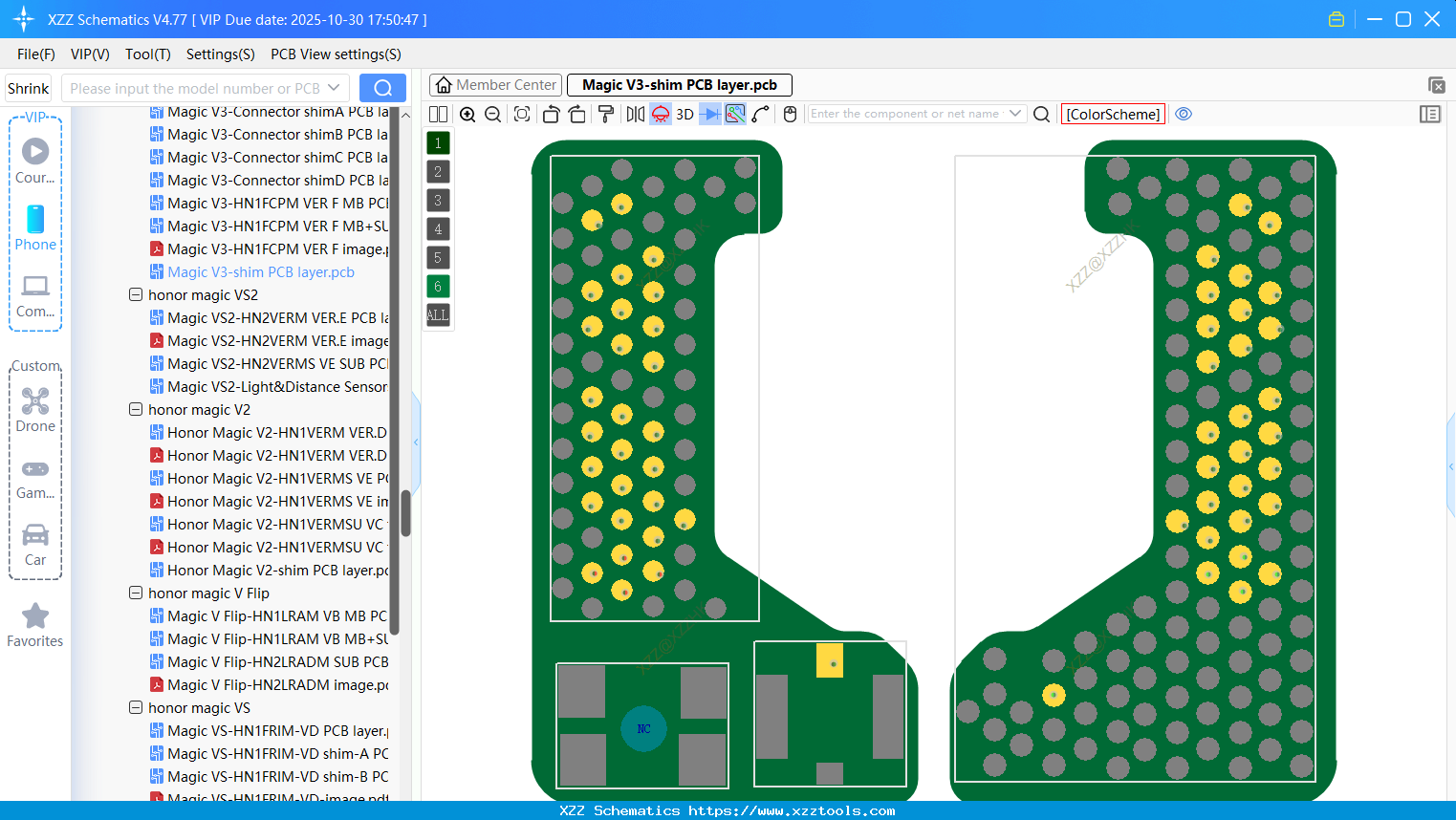 Honor Magic V3-shim PCB Layer